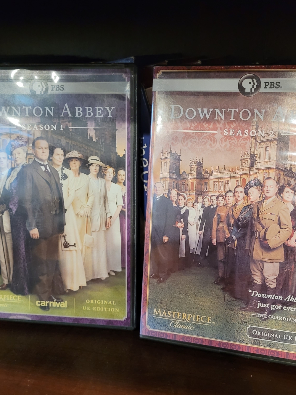 Downton Abbey Season 1 & 2 DVD Set - Purple and Pink Covers